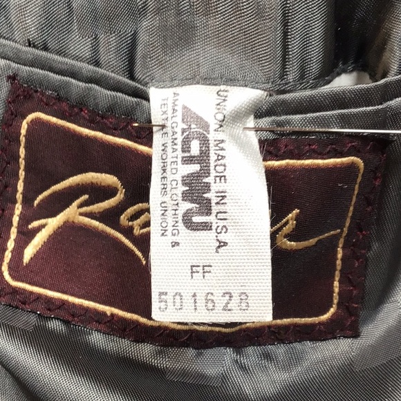 Ex Cond. RATNER Dark Grey Quiet Pinstripe Single Breasted Tailored Suit Coat - Picture 5 of 7